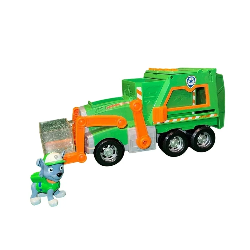 PAW Patrol Rocky's‎ Crush N' Roll Recycling Truck with Rocky Action Figure Green